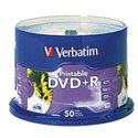DVD R VERBATIM 4.7GB 16X BLANCO INK PRINTABLE C/ 50 - TiendaClic.mx