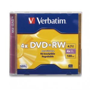 DVD+RW 4.7 GB 4X DATALIFEPLUS VERBATIM CAJA C/ 1 PZA - TiendaClic.mx