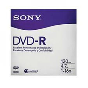 SOBRE CON 1 PIEZA DVD-R SONY 4.7GB, 16X, GRABABLE, VIRGEN - TiendaClic.mx