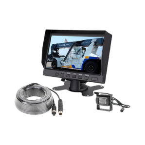 Sistema profesional de monitor y cámara alámbrico para montacargas y vehiculos - TiendaClic.mx