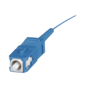 Pigtail de Fibra Óptica SC Simplex,  Monomodo OS2 9/ 125,  900um,  Color Azul,  1 Metro - TiendaClic.mx