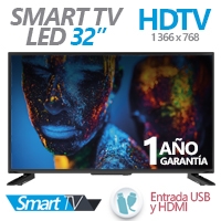 GHIA TELEVISION LED 32"/  SMART TV G32DHDS7 HD/  2 HDMI/  3 USB - TiendaClic.mx