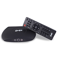 SMART TV BOX GHIA GAC-009/ QUAD/ 1GB/ 8GB/ LAN/ WIFI/ HDMI/ AV/ CR/ SPDIF/ NEGRO - TiendaClic.mx