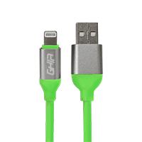 CABLE USB TIPO A - TIPO LIGHTNING GHIA 1M COLOR VERDE - TiendaClic.mx