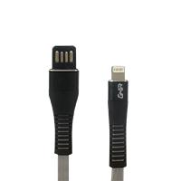 CABLE USB GHIA TIPO LIGHTNING PLANO REVERSIBLE COLOR GRIS/ NEGRO DE 1M - TiendaClic.mx