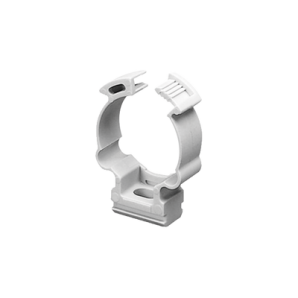 Soporte de collar (Abrazadera),  PVC Auto-extinguible,  cerrado para tubería de 50 mm (2") - TiendaClic.mx