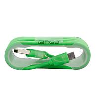 CABLE CARGADOR Y DATOS TECHZONE ICON MICRO USB CON BASE COLOR VERDE P/ EXHIBIDOR 1MT - TiendaClic.mx