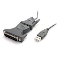 CABLE ADAPTADOR DE 91CM USB-A A 1 PUERTO SERIE RS232 - ADAPTADOR SERIAL - 1X DB9 DB25 - 1X USB A - STARTECH.COM MOD. ICUSB232DB25 - TiendaClic.mx