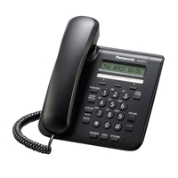 PANASONIC TELEFONO IP PROP 1 LINEA /  3 TECLAS FF /  2 PTOS ETHERNET /  POE /  NEGRO - TiendaClic.mx
