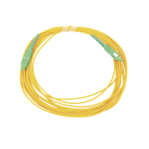 Jumper de Fibra Óptica Monomodo SC/ APC - SC/ APC Simplex,  color amarillo,  5 metros - TiendaClic.mx