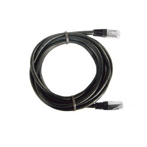 Cable de parcheo FTP Cat6 - 0.5 m - negro  - TiendaClic.mx
