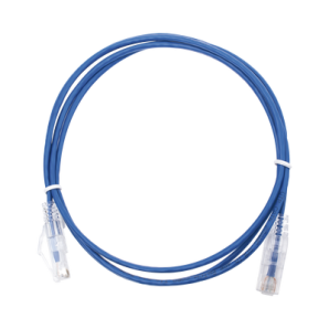 Cable de Parcheo Slim UTP Cat6 - 1.5 m Azul Diámetro Reducido (28 AWG) - TiendaClic.mx