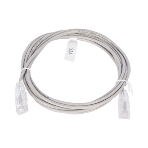 Cable de Parcheo Slim UTP Cat6 - 3 m Gris Diámetro Reducido (28 AWG) - TiendaClic.mx