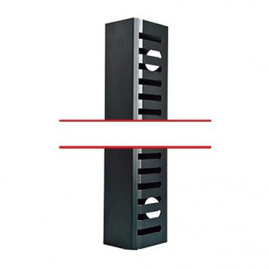 Kit Organizador Vertical de Cable Sencillo para Rack Abierto de 48 Unidades. - TiendaClic.mx
