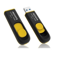 MEMORIA ADATA 16GB USB 3.0 UV128 NEGRO-AMARILLO - TiendaClic.mx