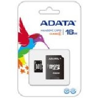 Memoria Flash Adata de 16GB microSDHC Clase 4 con Adaptador - TiendaClic.mx