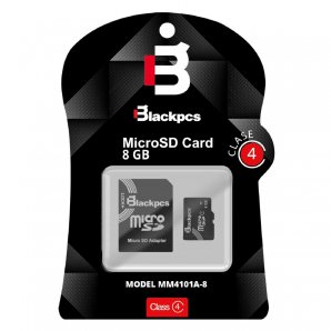 MEMORIA MICRO SD BLACKPCS CL4 8GB C/ ADAPTADOR (MM4101A-8) - TiendaClic.mx
