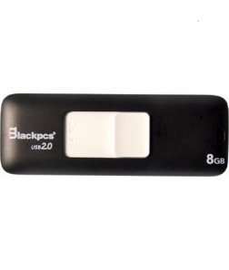 BLACKPCS MEMORIA FLASH  8GB BLANCO PLASTICO - TiendaClic.mx