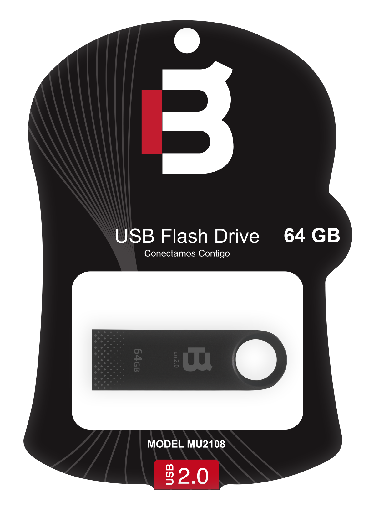 BLACKPCS MEMORIA FLASH USB 2108 64GB NEGRO METALICA - TiendaClic.mx