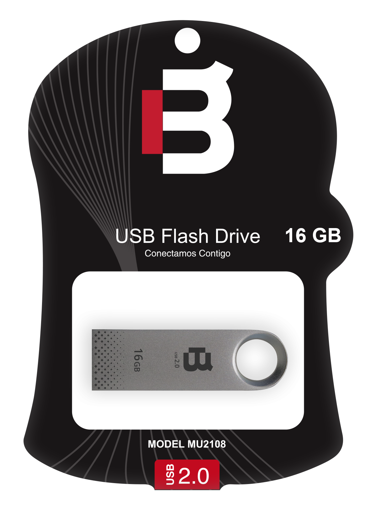 MEMORIA FLASH USB BLACKPCS 2108 16GB PLATA METALICA (MU2108S-16) - TiendaClic.mx