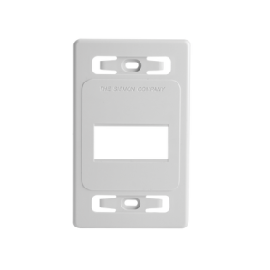 Placa de pared modular MAX,  de 3 salidas,  color blanco,  version bulk (Sin Empaque Individual) - TiendaClic.mx