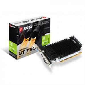 Tarjeta Gráfica MSI NVIDIA GeForce GT730 2GB DDR3 PCIe HDMI/ DVI/ VGA Bajo Perfil - TiendaClic.mx