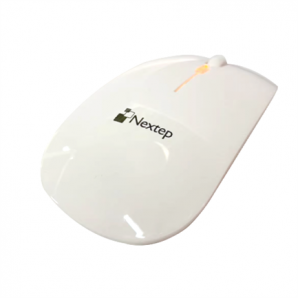 Mouse Nextep Inalámbrico Recargable Delgado/ Silencioso RGB 1600 dpi Color Blanco - TiendaClic.mx