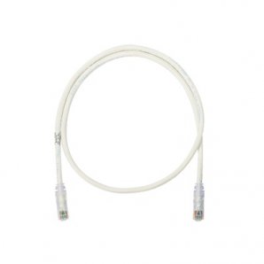 Cable de parcheo UTP Categoría 6,  con plug modular en cada extremo - 1 m. - Blanco mate - TiendaClic.mx