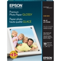 PAPEL EPSON PREMIUM GLOSSY PHOTO ,  TAMAÑO CARTA,  (50 HOJAS),  8.5 X 11 PULGADAS,  GRAMAJE 252 / GM - TiendaClic.mx