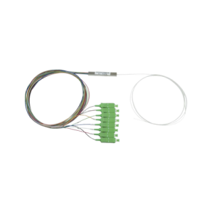 Splitter (Divisor Óptico) tipo PLC,  de 1x8,  Con Conectores SC/ APC de salida - TiendaClic.mx