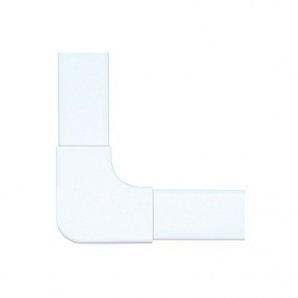 Sección en "L" color blanco de PVC auto extinguible,   para canaleta PT48 (6130-01002) - TiendaClic.mx