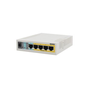 Switch Mikrotik 5 puertos PoE (Pasivo) Gigabit Ethernet y 1 SFP - TiendaClic.mx
