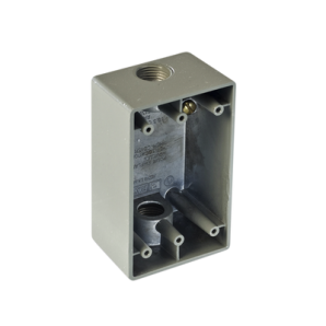 Caja Condulet FS de 3/ 4" (19.05 mm) tipo RR,  con dos bocas a prueba de intemperie. - TiendaClic.mx