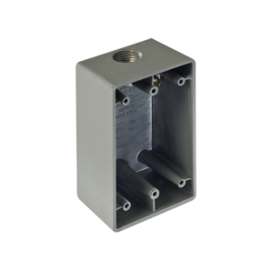 Caja Condulet FS de 3/ 4" ( 19.05 mm) tipo RR,  con una boca a prueba de intemperie. - TiendaClic.mx