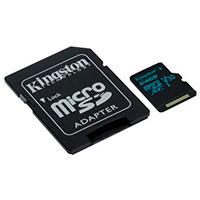 MEMORIA KINGSTON MICRO SDHC CANVAS GO! 64GB UHS-I U3 CLASE 10 C/ ADAPTADOR - TiendaClic.mx