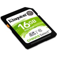 MEMORIA KINGSTON SDHC CANVAS SELECT 16GB UHS-I CLASE 10 - TiendaClic.mx