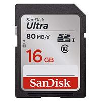 MEMORIA SANDISK 16GB SDHC ULTRA UHS-I 80MB/ S CLASE 10 - TiendaClic.mx