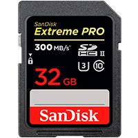 MEMORIA SANDISK 32GB SDHC EXTREM PRO UHS-I 300MB/ S 4K V30 CLASE 10 - TiendaClic.mx