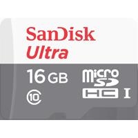 SANDISK MEMORIA 16GB MICRO SDHC ULTRA CLASE 10 CON ADAPTADOR - TiendaClic.mx