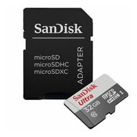 MEMORIA SANDISK 32GB MICRO SDHC ULTRA 80MB/ S CLASE 10 C/ ADAPTADOR - TiendaClic.mx