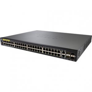 Conmutador Ethernet Cisco SF350-48MP 48 Puertos Gestionable - 48 Network,  4 Ranura de Expansión,  2 Network - Modular - Fibra Óptica,  Par trenzado - 3 Capa compatible - De Escritorio - TiendaClic.mx