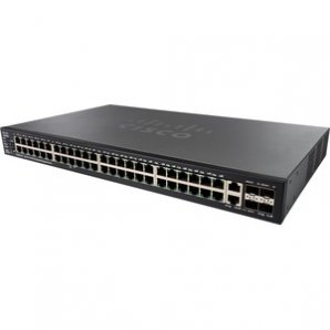Conmutador de nivel 3 Cisco SF550X-48MP 50 Puertos Gestionable - 48 x Fast Ethernet Network,  2 x Ethernet de 10 gigabits Network,  4 x Ethernet de 10 gigabits Enlace ascendente - Modular - Par trenzado,  Fibra Óptica - 3 Capa compatible - TiendaClic.mx