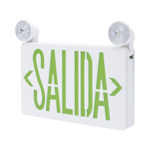 Letrero LED de SALIDA con Luz de Emergencia/ Montaje Universal (pared,  lateral o Techo)/ Batería de Respaldo Incluida - TiendaClic.mx
