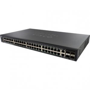 Conmutador de nivel 3 Cisco SG550X-48P 48 Puertos Gestionable - 3 Capa compatible - Modular - Fibra Óptica,  Par trenzado - TiendaClic.mx