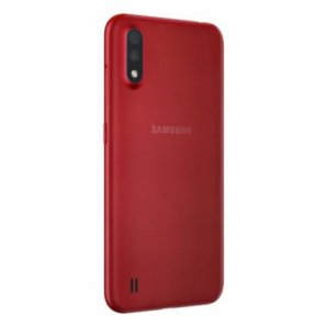 Smartphone Samsung Galaxy A01 5.7" HD  16GB/ 2GB Cámara 13MP 2MP/ 5MP Octa-Core Android Color Rojo - TiendaClic.mx