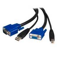 CABLE KVM DE 1.8M TODO EN UNO VGA USB A USB B HD15 - 2 EN 1 - STARTECH.COM MOD. SVUSB2N1_6 - TiendaClic.mx
