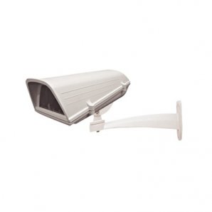 Kit gabinete para cámara profesional IP66 en ABS anti-vandálico,  incluye calefactor,  ventilador y brazo - TiendaClic.mx