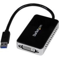 TARJETA DE VIDEO USB 3.0 A DVI CABLE CONVERTIDOR CON PUERTO USB - TiendaClic.mx