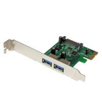 TARJETA PCI EXPRESS 2 PUERTOS USB 3.0 UASP ALIMENTACION SATA - TiendaClic.mx