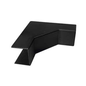 Esquinero Interior Color Negro de PVC Auto Axtinguible,  Para Canaleta TMK-1720-N-CC (5220-02003) - TiendaClic.mx
